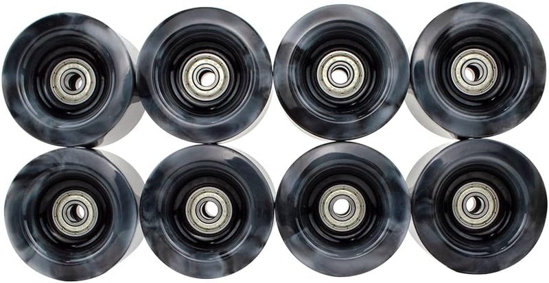 Capetos Black and White Swirl Roller Skate Wheels - Roller Rink Derby Quad Skates for Men, Women, and Kids - Indoor/Outdoor Skating - Image 3